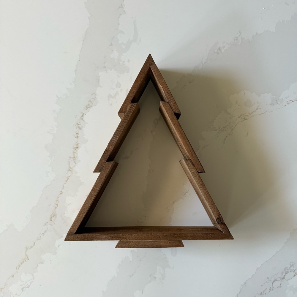 Handmade Wood Tree Shelf